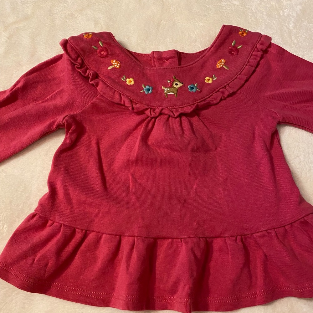 NWOT Gymboree Baby Girl Long Sleeve Shirt size 3-6M - Picture 2 of 5
